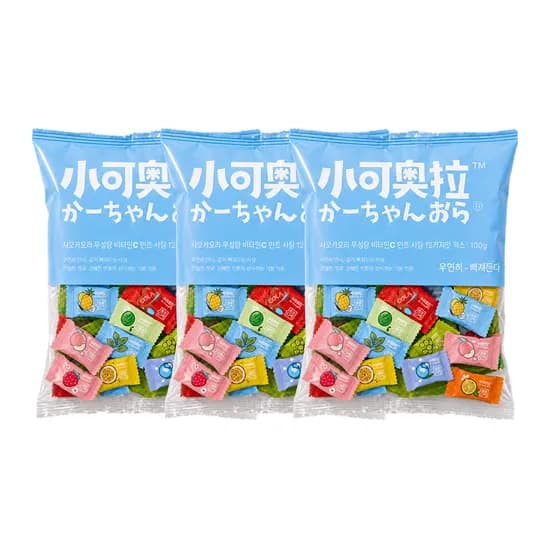 샤오커오라 비타민C 종합사탕, 100g, 3개