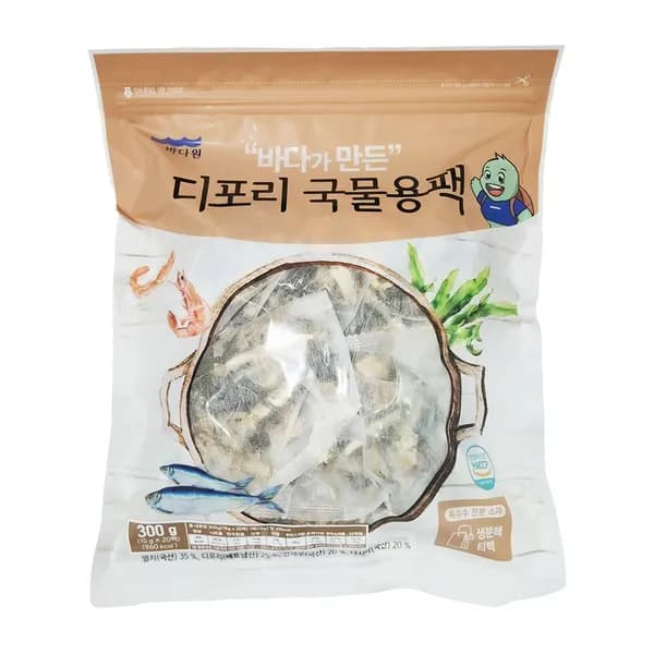 바다원 디포리 국물용팩 15g 20팩 1개
