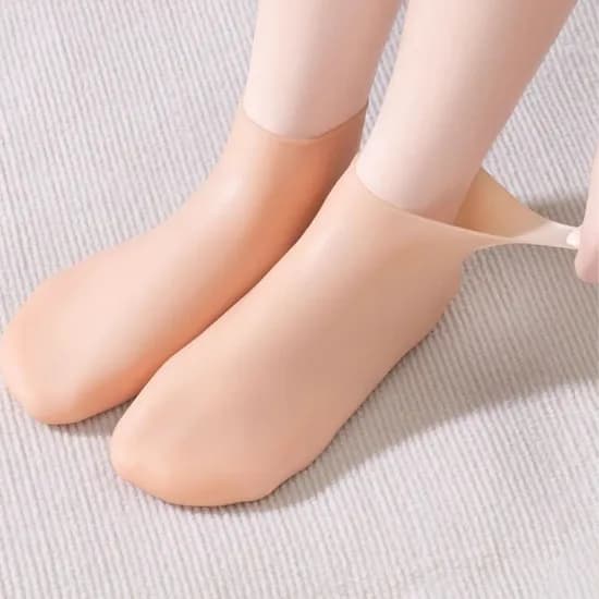 풋케어 실리콘 보습양말 스킨 1개