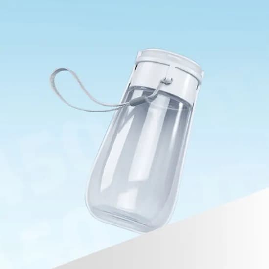 크레용펫 애견산책급수 강아지 휴대용 접이식 물통 원터치, 강아지, 450ml, 1개
