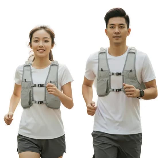 마라톤 러닝 조끼 베스트, 세이브그레이, 남녀공용사이즈, 1개