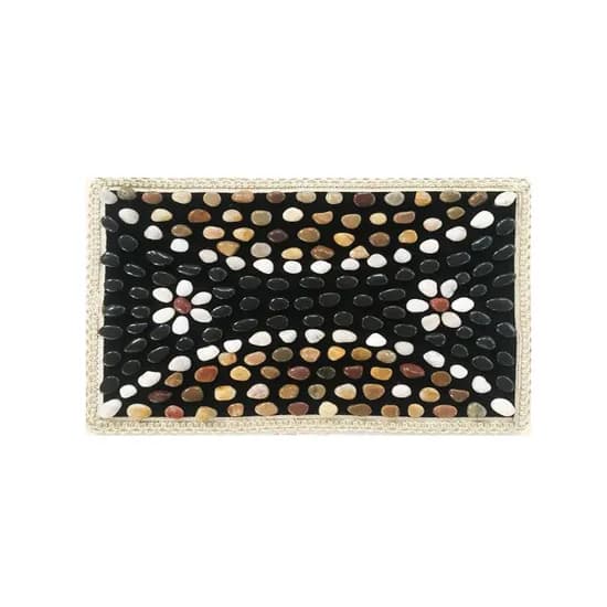 에코벨 천연 자갈 돌매트 40x60cm 꽃길 1개