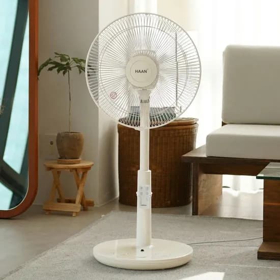 한경희 스마트 발터치 리모컨 스탠드 선풍기, HAAN-HDC230, 크림화이트, 600분 타이머, 4단 풍량, 1개
