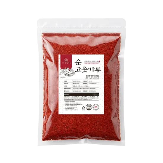 이기순명가 순 고춧가루, 일반 굵기, 보통매운맛, 1kg, 1개