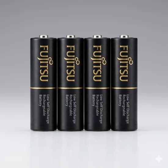 후지쯔 AA 충전지 프리미엄 블랙 2550mAh 4개입 1개
