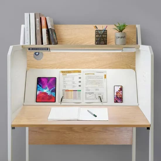 디자인블레스 독서실책상 화이트LED 840