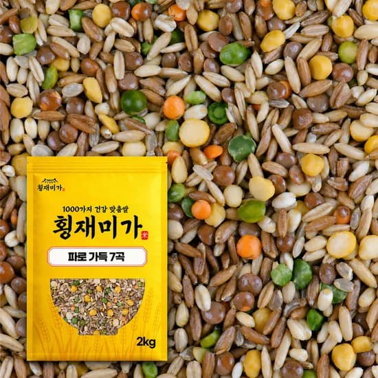 횡재미가 저당 파로 담은 7곡 혼합잡곡 2kg 1개