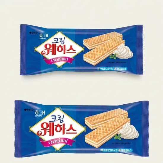 해태제과 크림웨하스 50g 10개