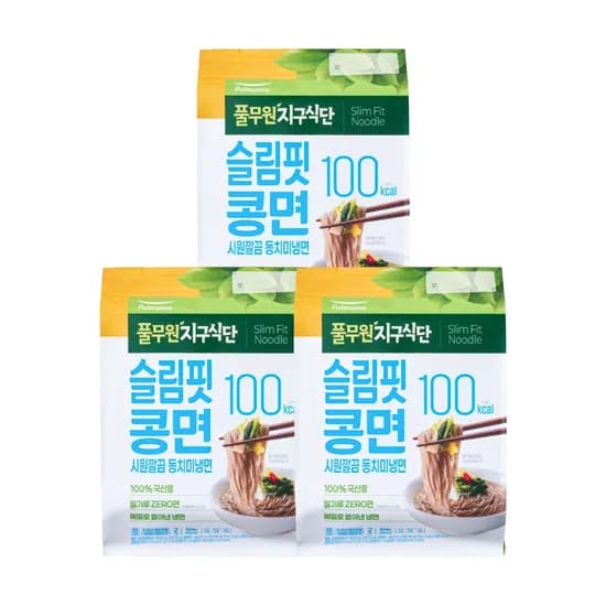 풀무원 지구식단 슬림핏콩면 시원깔끔 동치미냉면 850g 3개