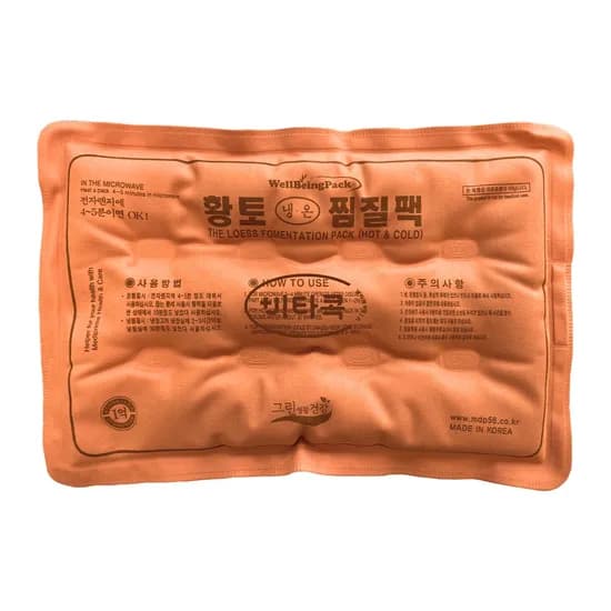 그린생활건강 황토 냉온 찜질팩 38x26cm 1개