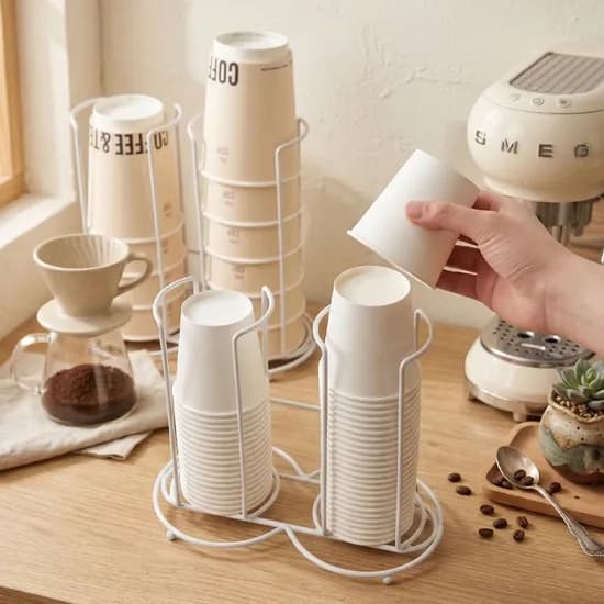 심플 종이컵 디스펜서, S size, 화이트, 1개