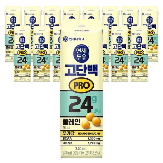 연세두유 고단백 PRO 플레인, 240ml, 16개