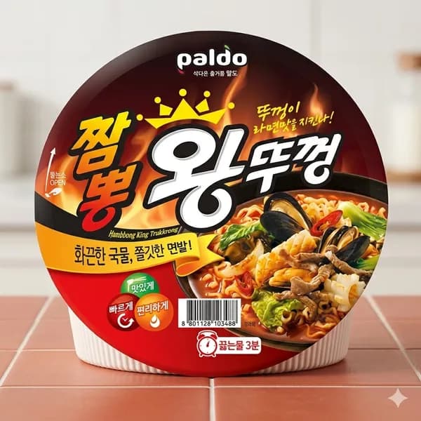 팔도 짬뽕 왕뚜껑 110g 18개