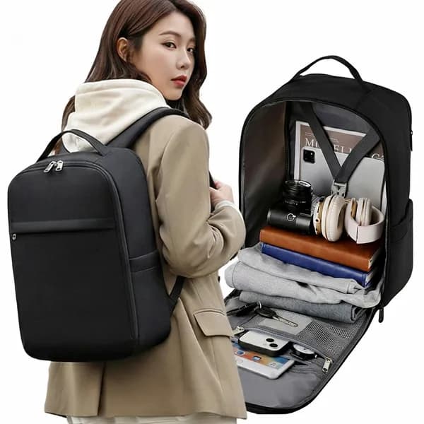 듀엘라 노트북 백팩 블랙 FREE 1개