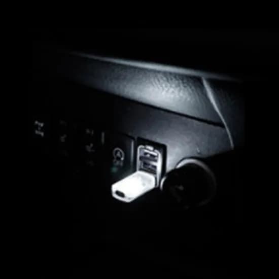 자동차 RGB USB 무드등 차량용 풋등 실내등 LED조명, 화이트, 1개