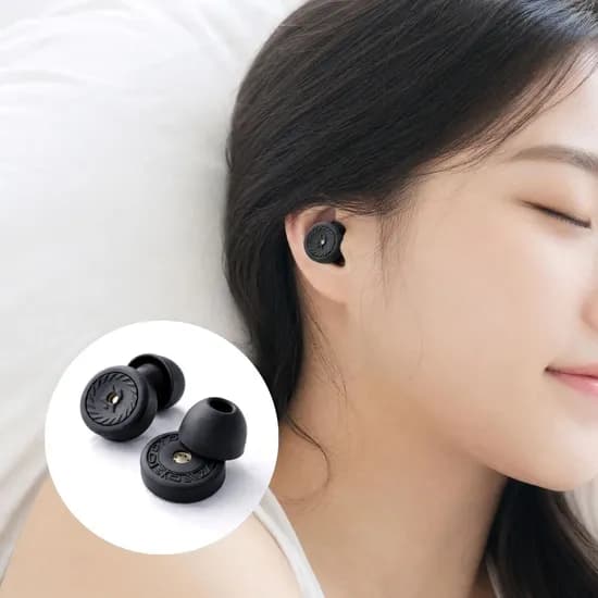 클릿온 퓨어 사일런스핏 소음 차단 귀마개 매트블랙 1개