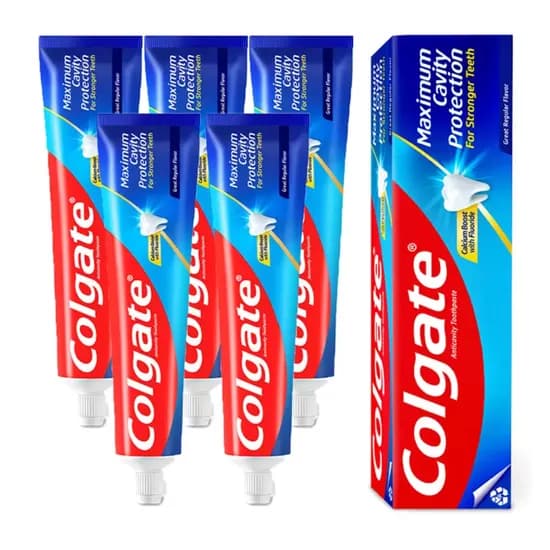 콜게이트 치약 그레이트 레귤러 플레이버 250ml 5개