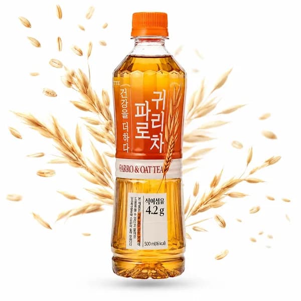 롯데칠성 더하다 파로 귀리차 500ml 48개