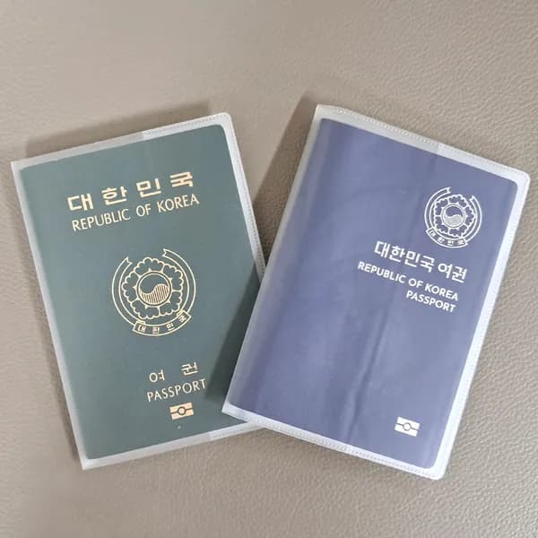 여권 케이스 반투명 수납형 2P