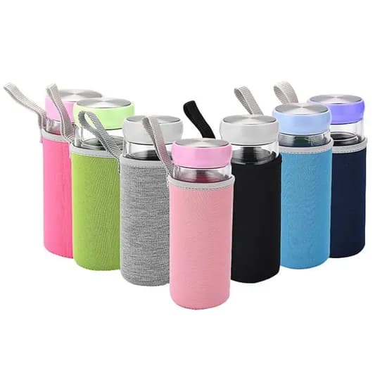뷰레이터닷컴 베이크 텀블러 물병가방 무지, 퍼플, 360ml, 1개