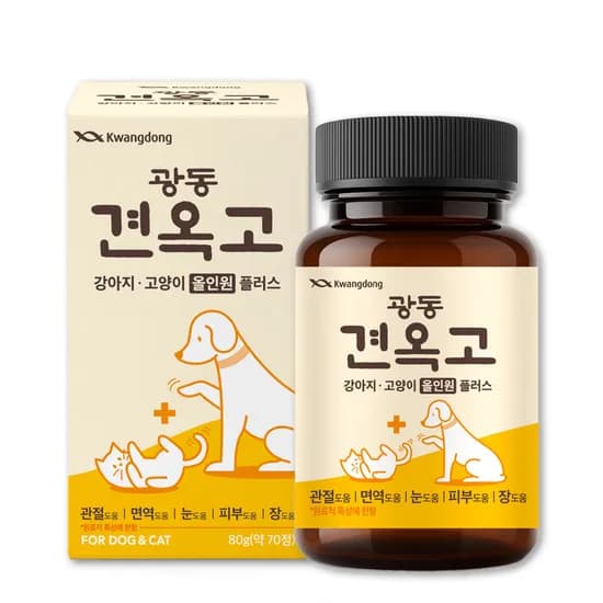 광동 견옥고 올인원 플러스, 강아지 고양이, 종합영양제, 70정, 1개