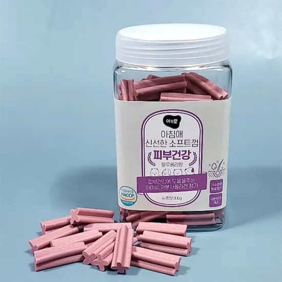 아침애 신선한 가수분해 소프트껌, 피부건강, 300g, 1개
