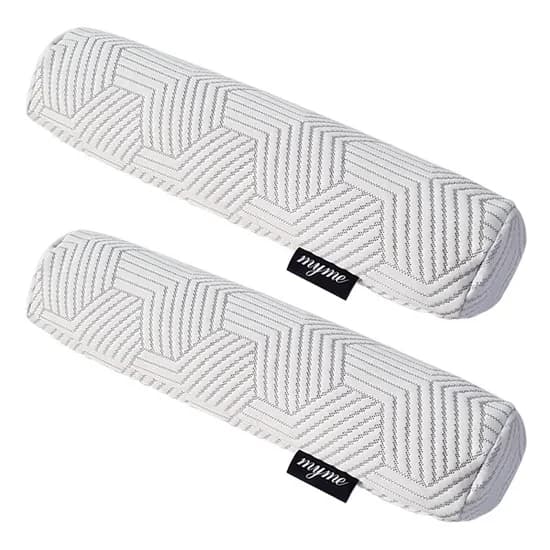 폴랑 듀라론 쿨 냉감 메밀 목침베개, 화이트, 45x10cm, 2개