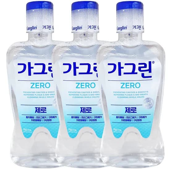동아제약 가그린 제로 750ml 3개