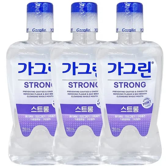 동아제약 가그린 스트롱액 750ml 3개