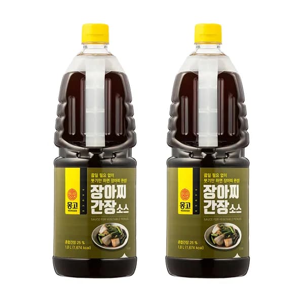 몽고식품 몽고 장아찌 간장 소스 1.8L 2개