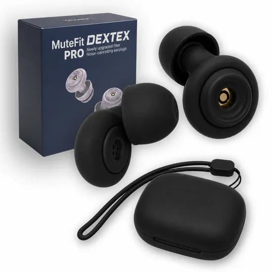 DEXTEX 뮤트핏Pro 실리콘 소음 차단 수면 귀마개 딥브랙 1세트