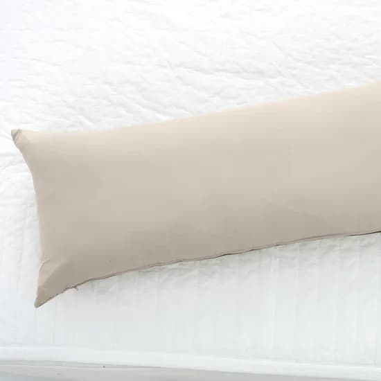 스코홈 안고베고 롱쿠션 긴베개 바디필로우 커버, 베이지, 100x40cm, 1개