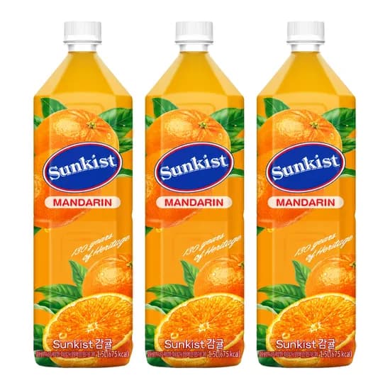 광동 썬키스트 감귤주스 1.5L 3개
