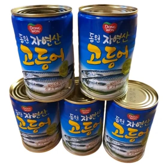 동원 자연산 고등어 캔고등어 통조림 300g 5개