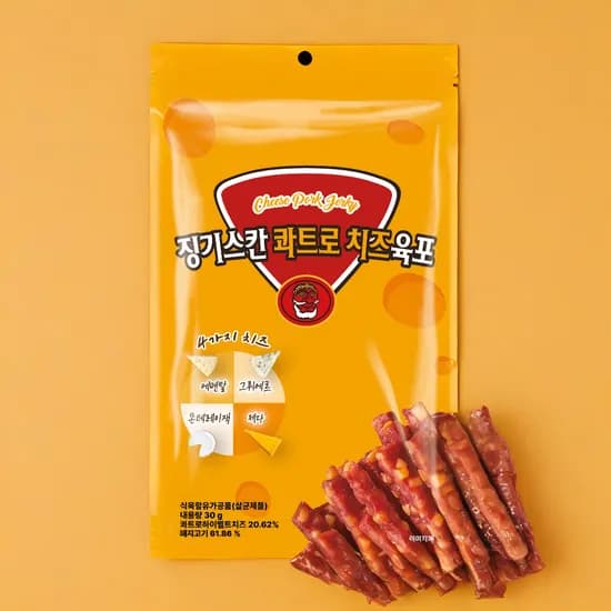 코주부 징기스칸 콰트로 치즈육포, 30g, 10개
