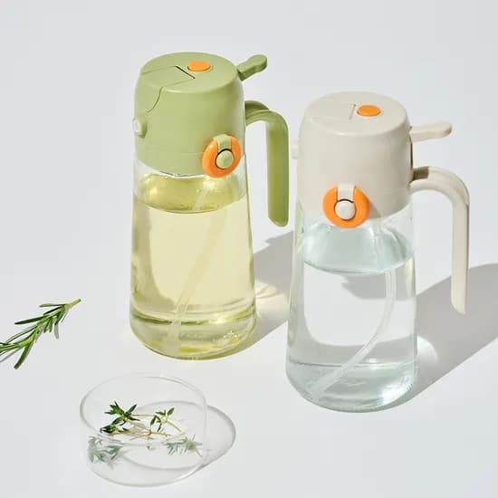 클리나 오일병 2종 세트, 아이보리, 그린, 430ml, 1세트