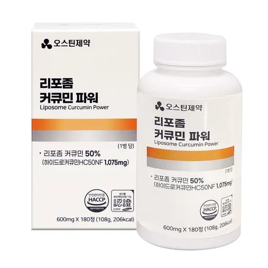 오스틴제약 리포좀 커큐민 파워 600mg 1정 1개