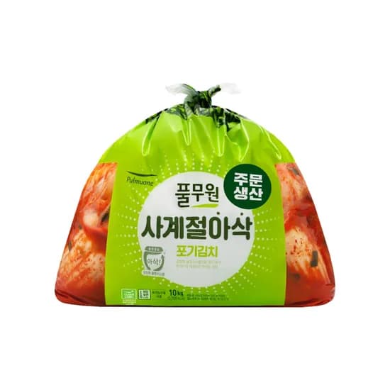 풀무원 사계절 아삭 포기김치, 10kg, 1개