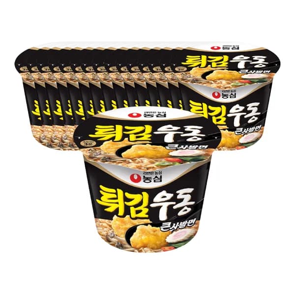 농심 튀김우동 큰컵 111g 16개