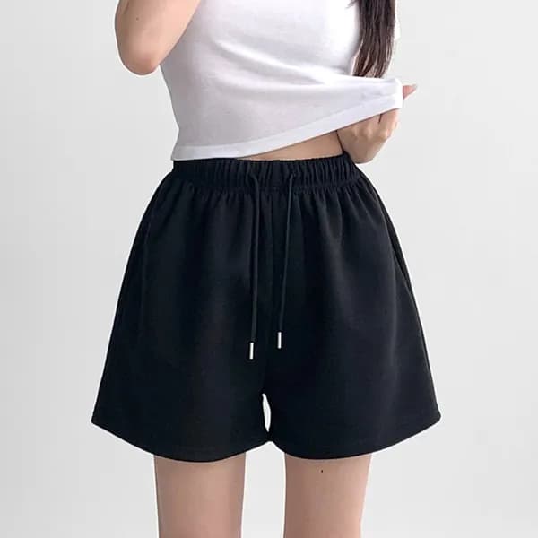 허블리 여성 에어로핏 트레이닝 밴딩 반바지 블랙 FREE