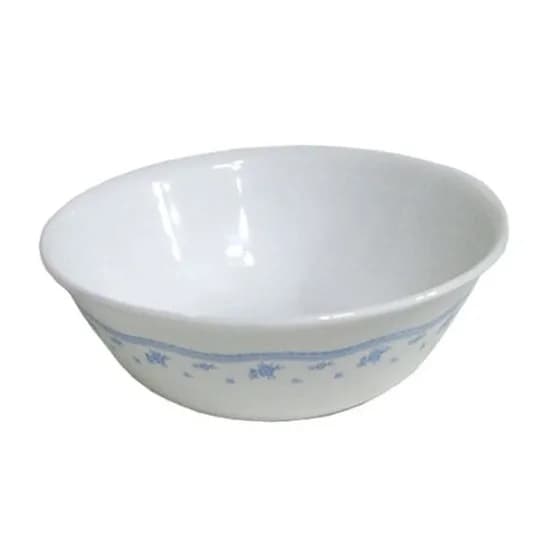 미제 코렐 모닝블루 냉면기, 화이트바탕 블루꽃, 21.5cm, 6.5cm, 1개