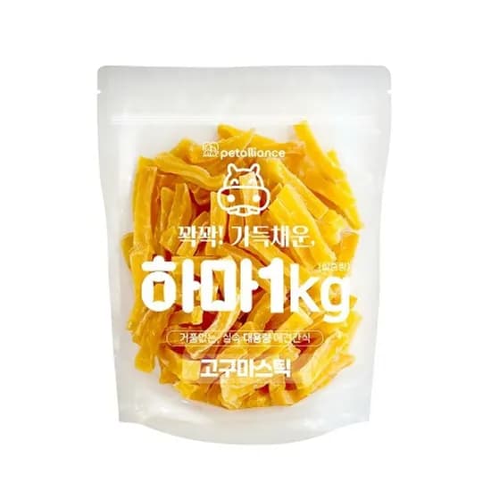펫얼라이어스 하마육포, 고구마스틱, 1kg, 1개
