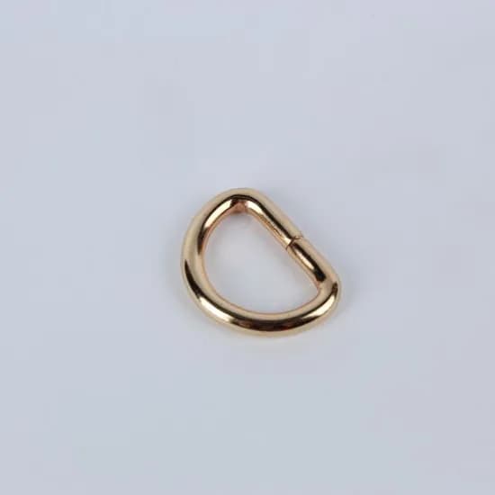 가방끈고리 가방끈 부자재 라운드 D링, 골드, 20mm, 2개