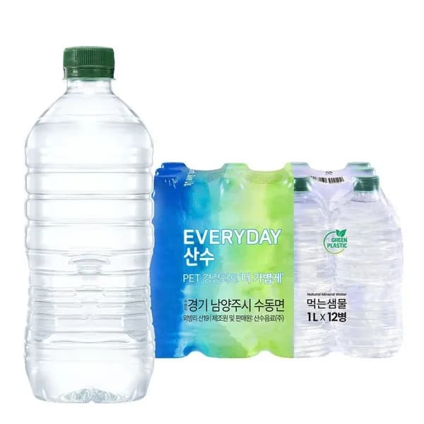 아임에코 가벼운샘 생수 1L 12개