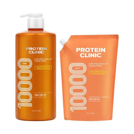 엘라스틴 프로틴클리닉 단백질 고영양 샴푸 1L 1개 리필 900ml 1개