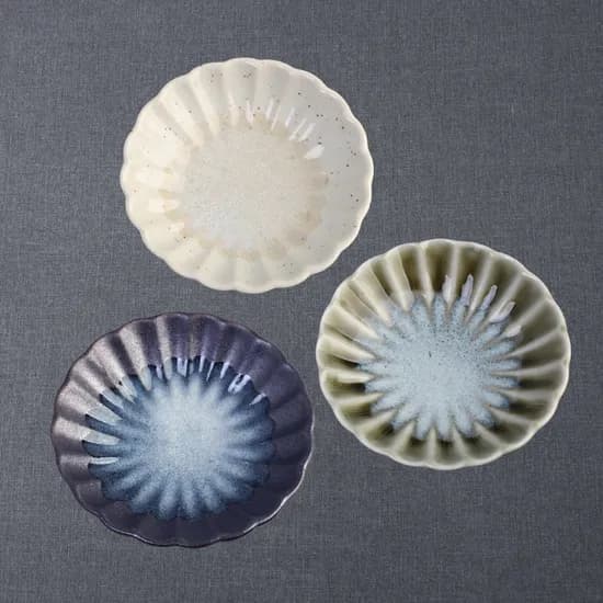 꽃모양 종지, 블랙, 7.7cm, 1개