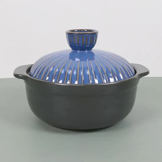 라인A 직화 뚝배기, 카키, 17cm, 1개