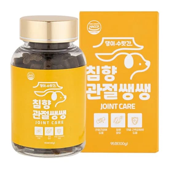 댕이수랏간 강아지 관절 영양제, 뼈/관절강화, 95정, 1개