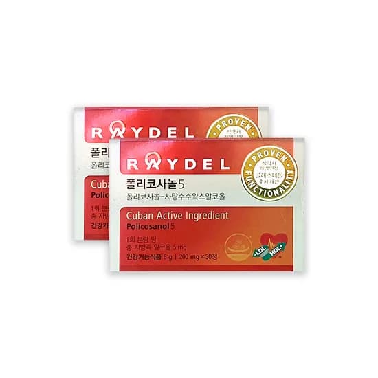 레이델 폴리코사놀5 쿠바산 200mg 30정 2개