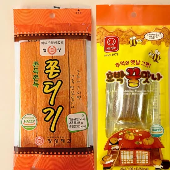 정성 쫀디기 호박 꿀맛나 195g 1개